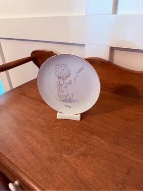 Vintage “May” Precious Moments Collectible Plate - Soft Lavender Illustration